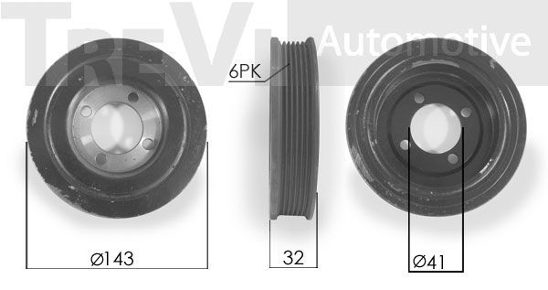 TREVI AUTOMOTIVE skriemulys, alkūninis velenas PC1082